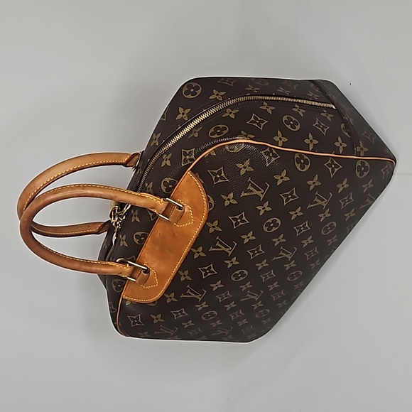 Authentic Louis Vuitton LV Deauville Monogram Handbag Tote Dust bag Lock & Key - Picture 5 of 17